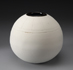 Spherical Vase Stoneware Dry Glaze White 18cm: SC 1-11 $175